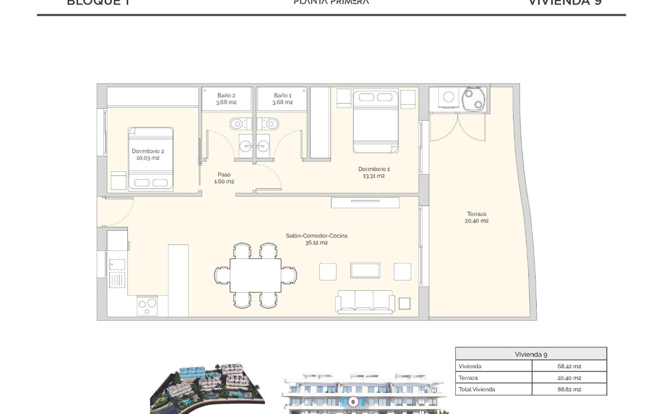 New Build - Apartment - Finestrat - Puig Campana Golf
