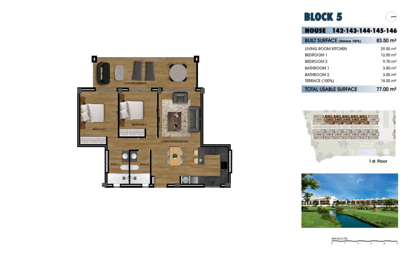 New Build - Apartment - Los Alcázares - La Serena Golf