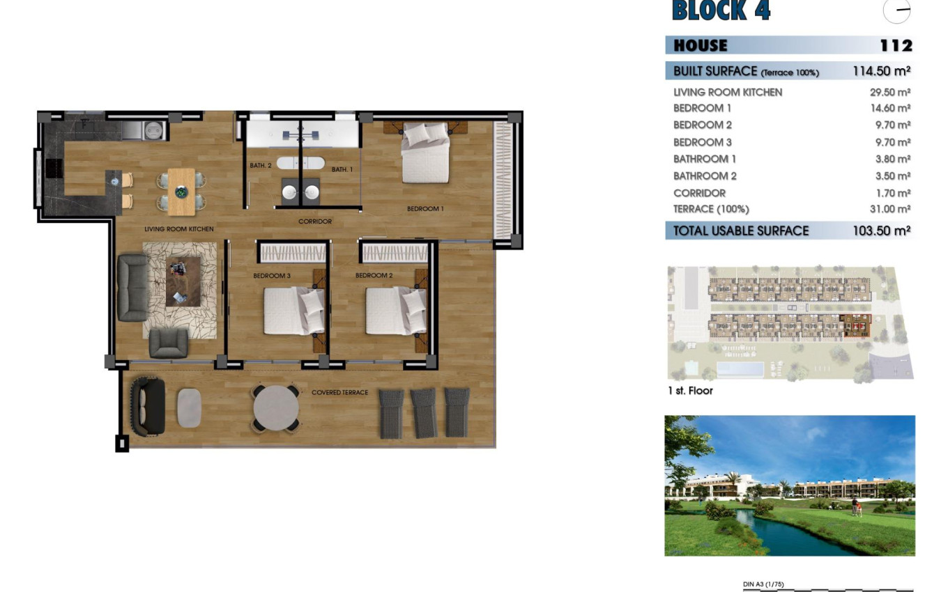 New Build - Apartment - Los Alcázares - La Serena Golf