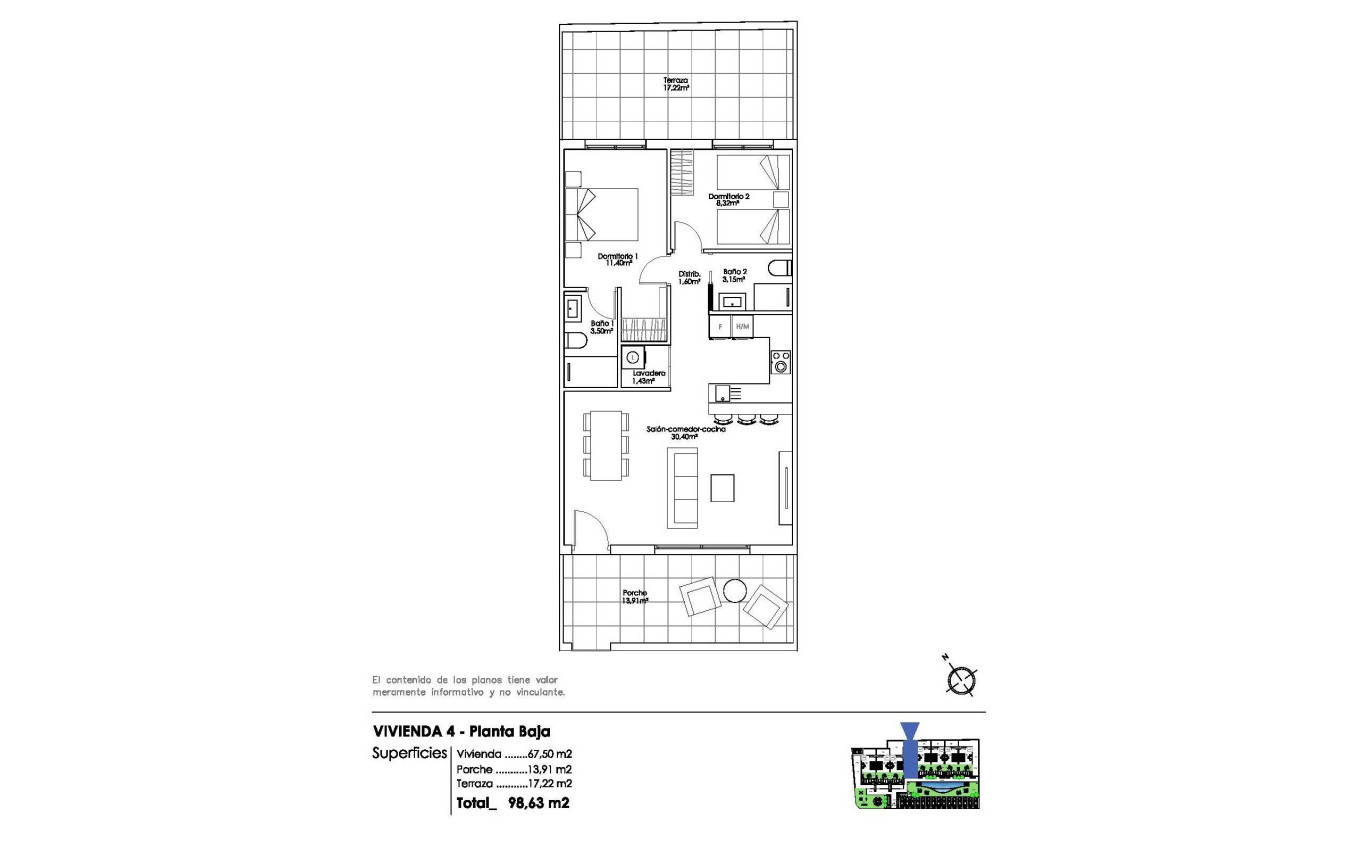 New Build - Apartment - Pilar de la Horadada - Parque Ramon eugenio Escudero