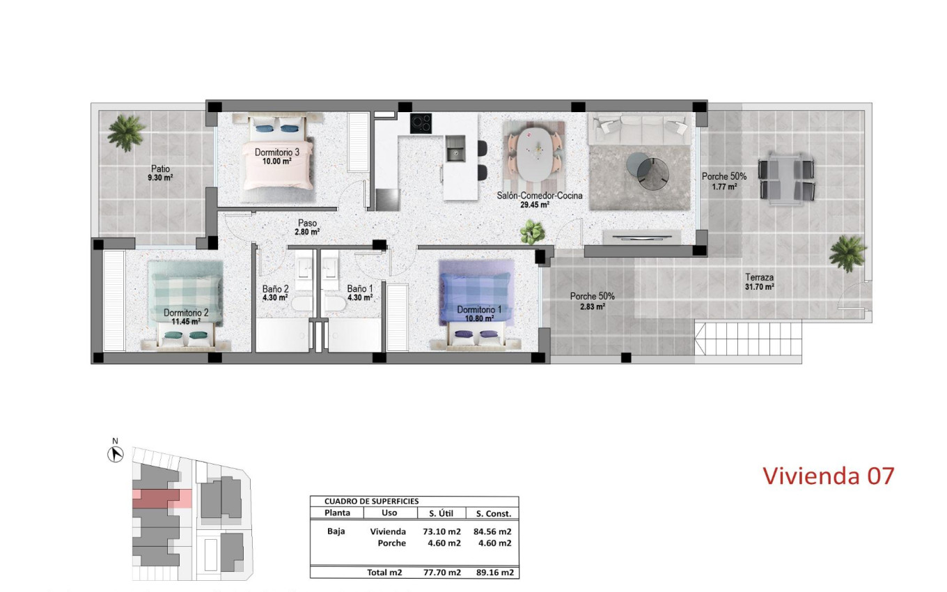 New Build - Apartment - Pilar de la Horadada - pueblo