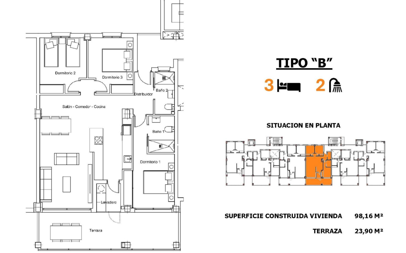 New Build - Apartment - San Miguel de Salinas - Pueblo