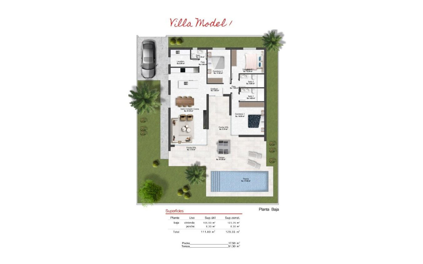 New Build - Villa - BAÑOS Y MENDIGO - Altaona Golf