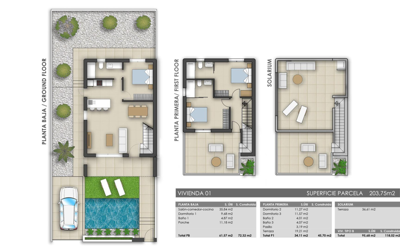 New Build - Villa - Pilar de la Horadada - Polideportivo