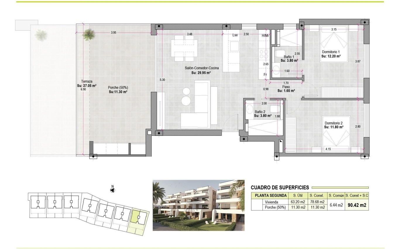 Nieuwbouw - Appartement - Alhama de Murcia - Condado de Alhama
