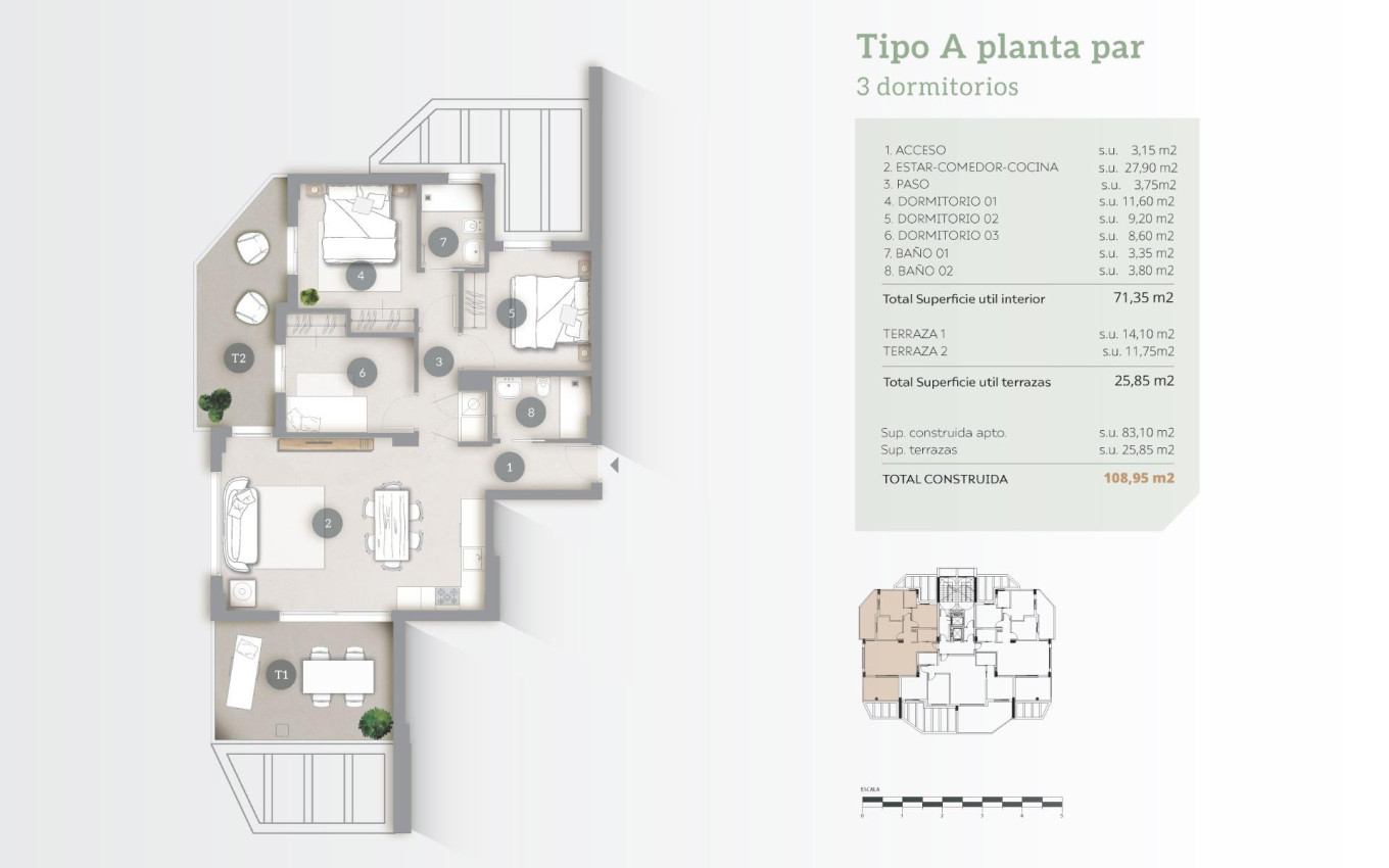 Nieuwbouw - Appartement - Calpe - Playa Cantal Roig