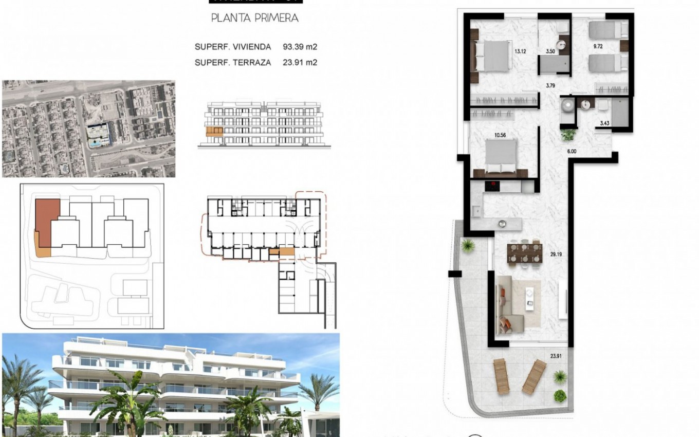 Nieuwbouw - Appartement - Orihuela Costa - Lomas de Cabo Roig
