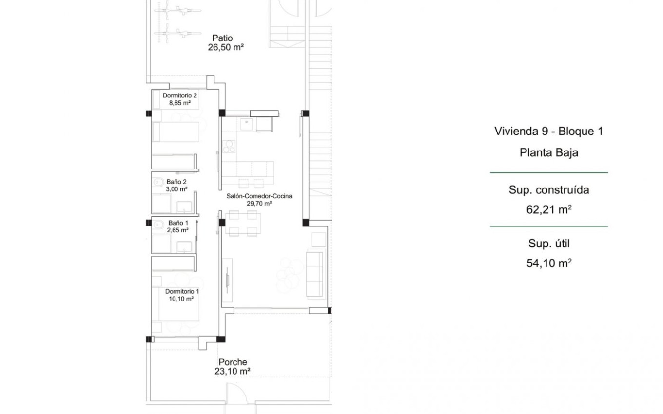 Nieuwbouw - Appartement - Orihuela Costa - PAU 26