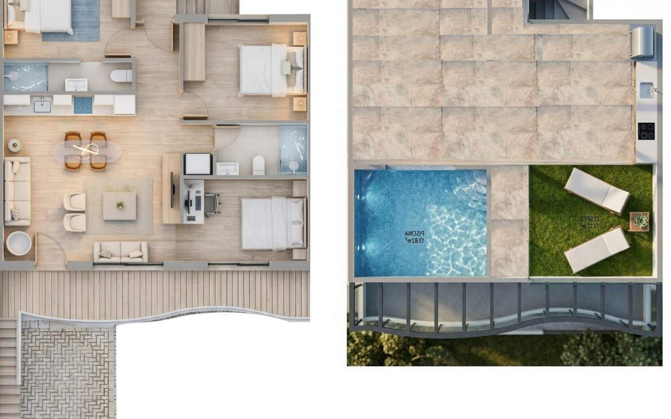 Nieuwbouw - Appartement - Pilar de la Horadada - parques de Andromeda