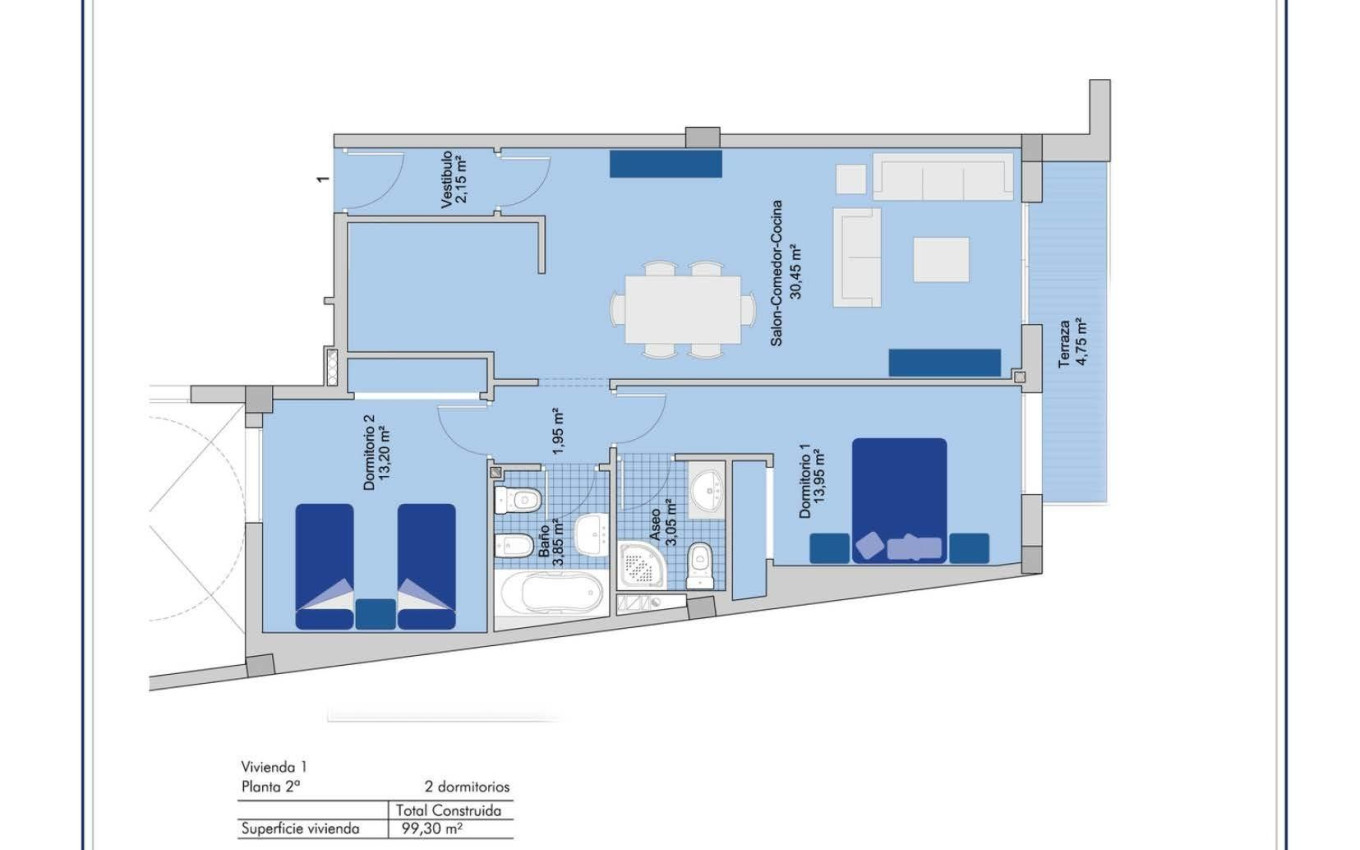 Nieuwbouw - Appartement - San Miguel de Salinas