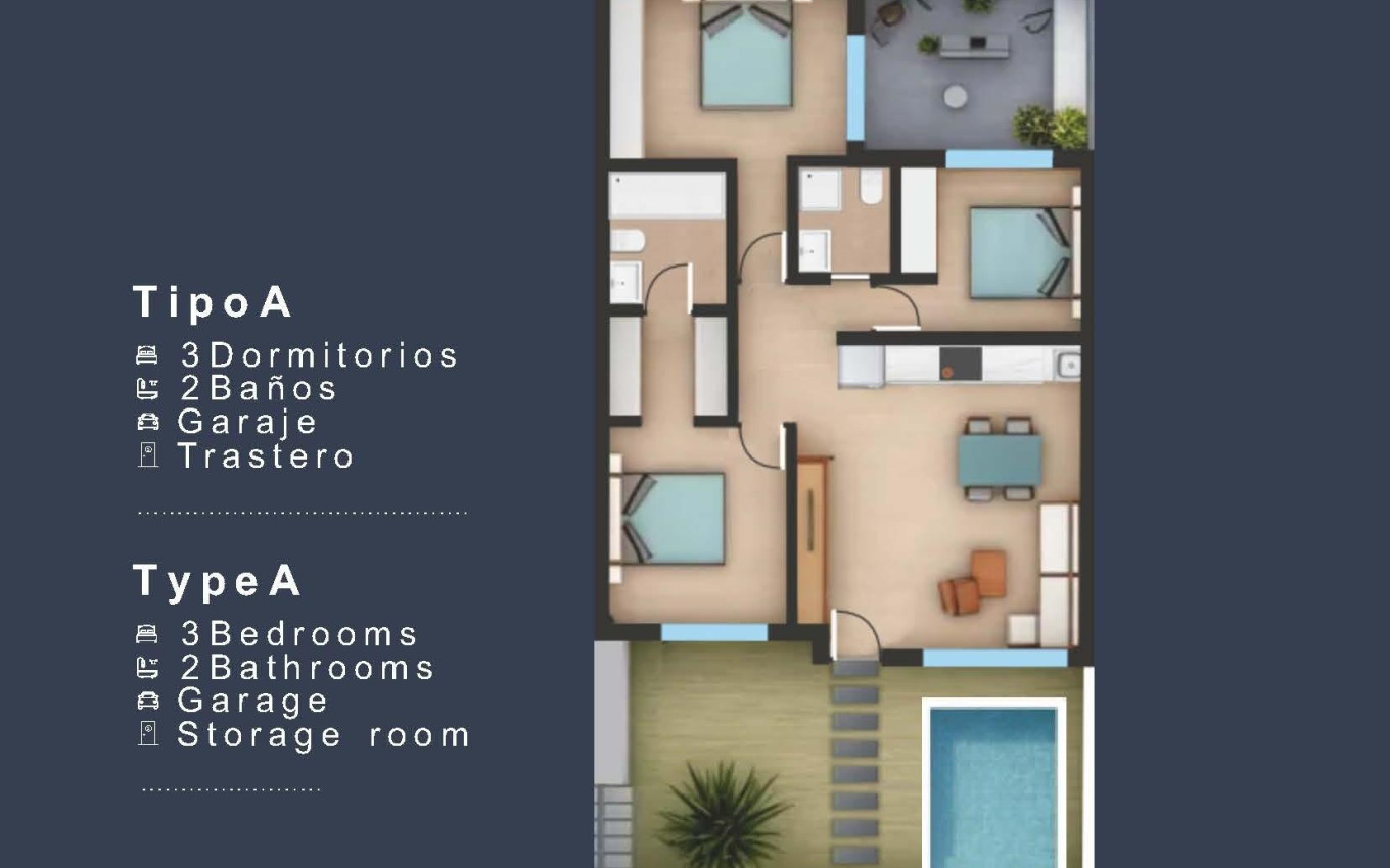 Nieuwbouw - Appartement - San Pedro del Pinatar - Los Pinos