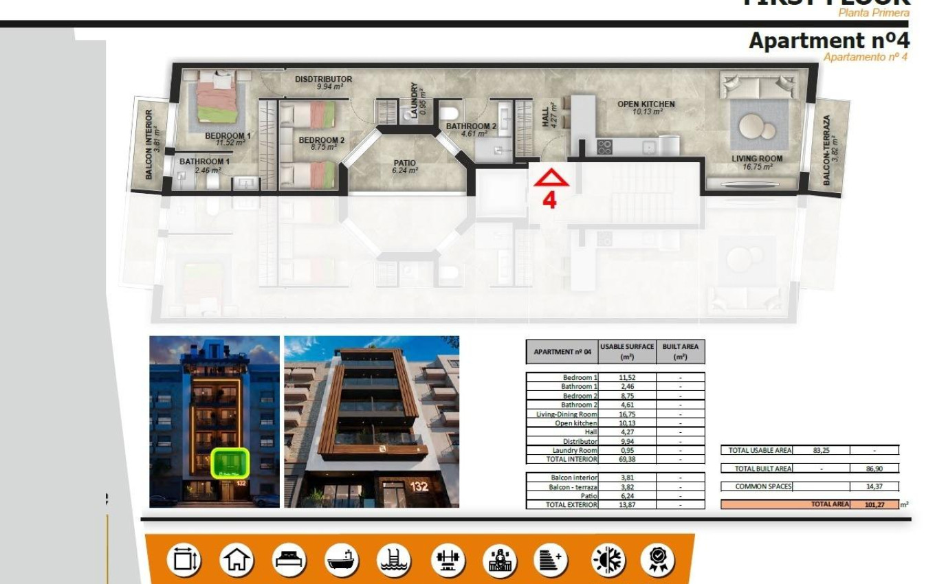 Nieuwbouw - Appartement - Torrevieja - Playa de El Cura