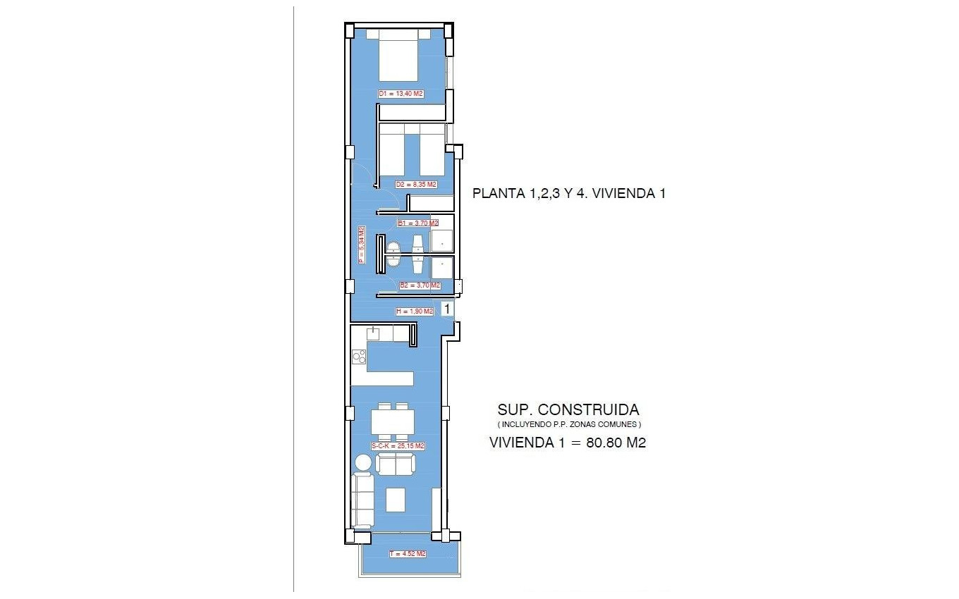 Nieuwbouw - Appartement - Torrevieja - Playa El Acequión