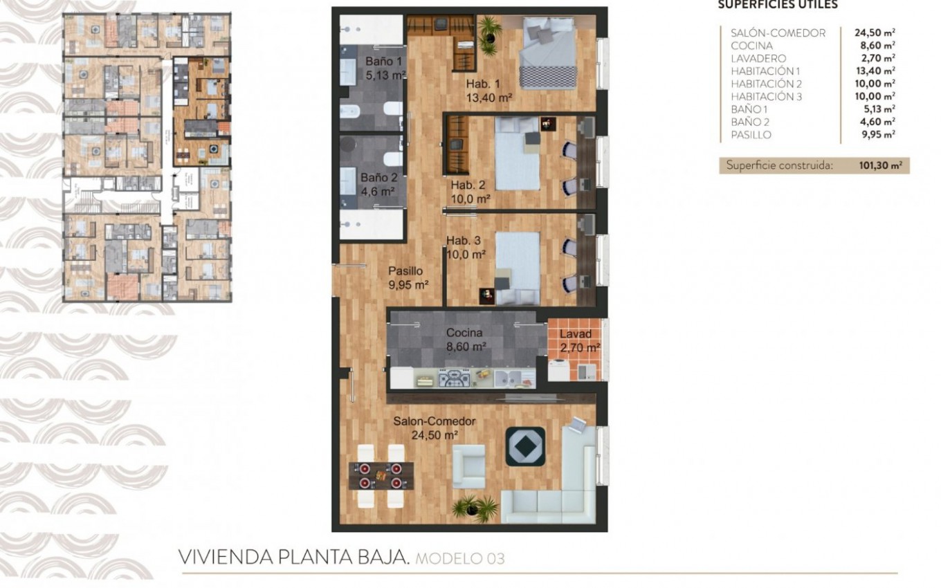 Nieuwbouw - Ground Floor - Torre - Pacheco - - CENTRO  -