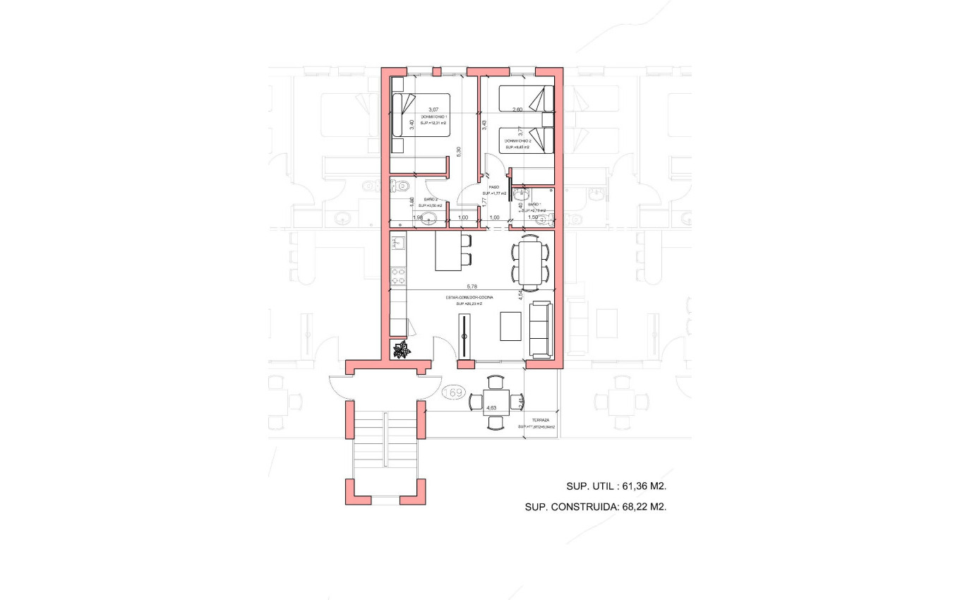 Nieuwbouw - Penthouse - Fuente Álamo - La Pinilla