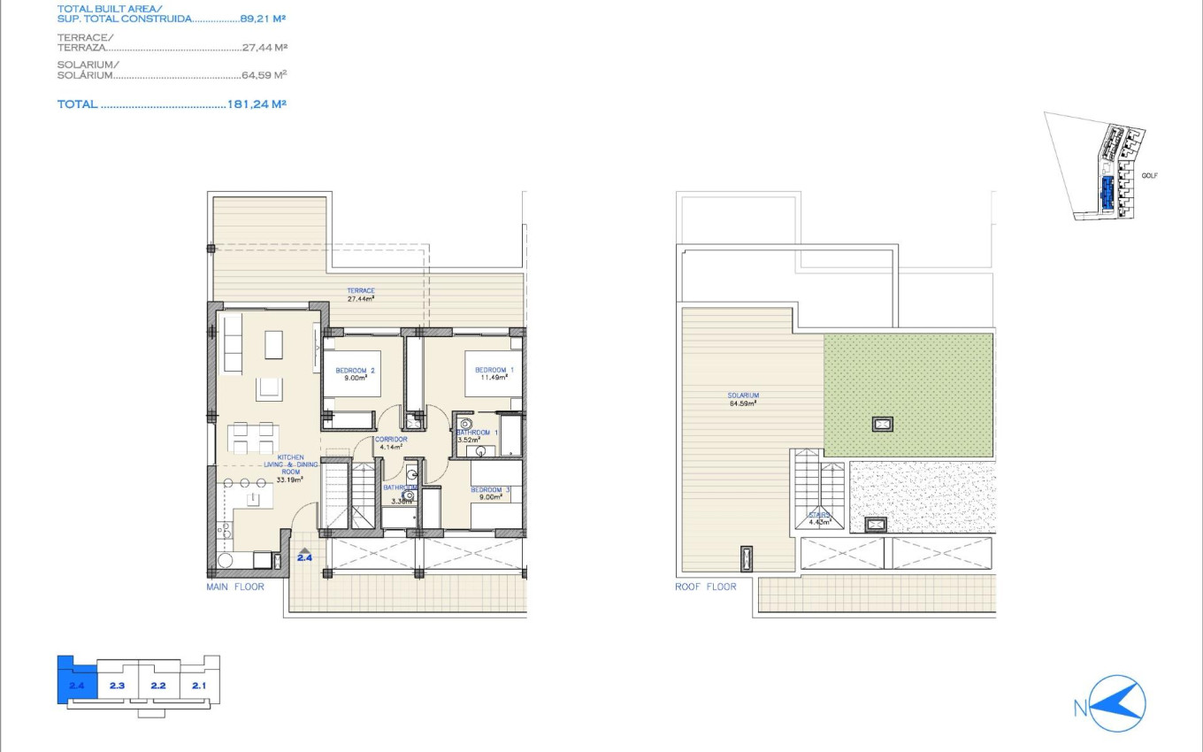 Nieuwbouw - Penthouse - Los Alcázares - Serena Golf