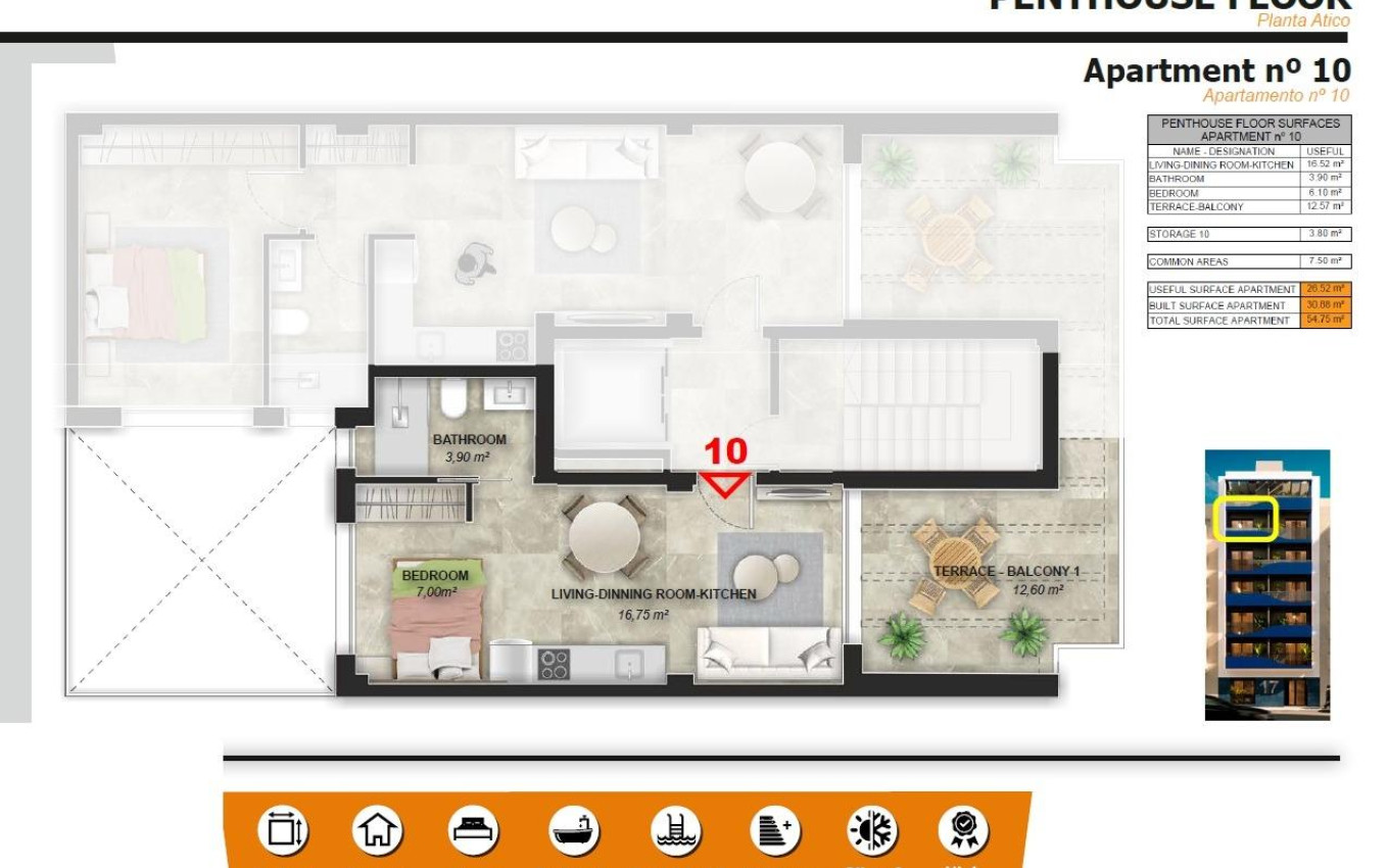 Nieuwbouw - Penthouse - Torrevieja - Playa del Acequión
