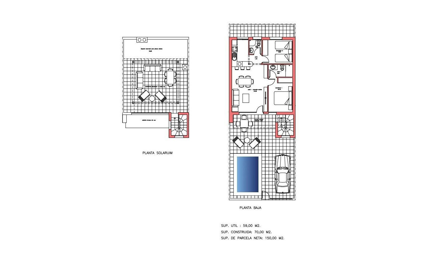 Nieuwbouw - Town House - Fuente Álamo - La Pinilla