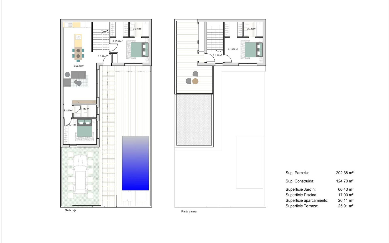 Nieuwbouw - Town House - San Javier - Parque del doce