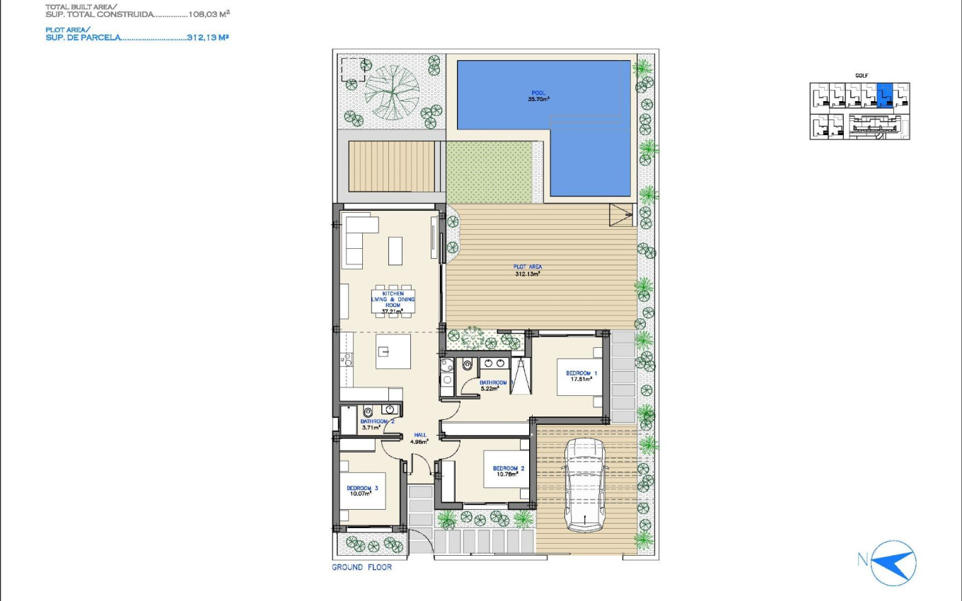 Nieuwbouw - Villa - Los Alcázares - Serena Golf