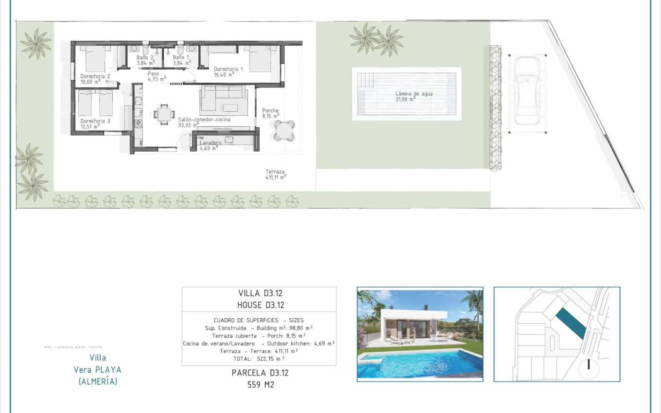 Nieuwbouw - Villa - Vera - Pueblo Salinas