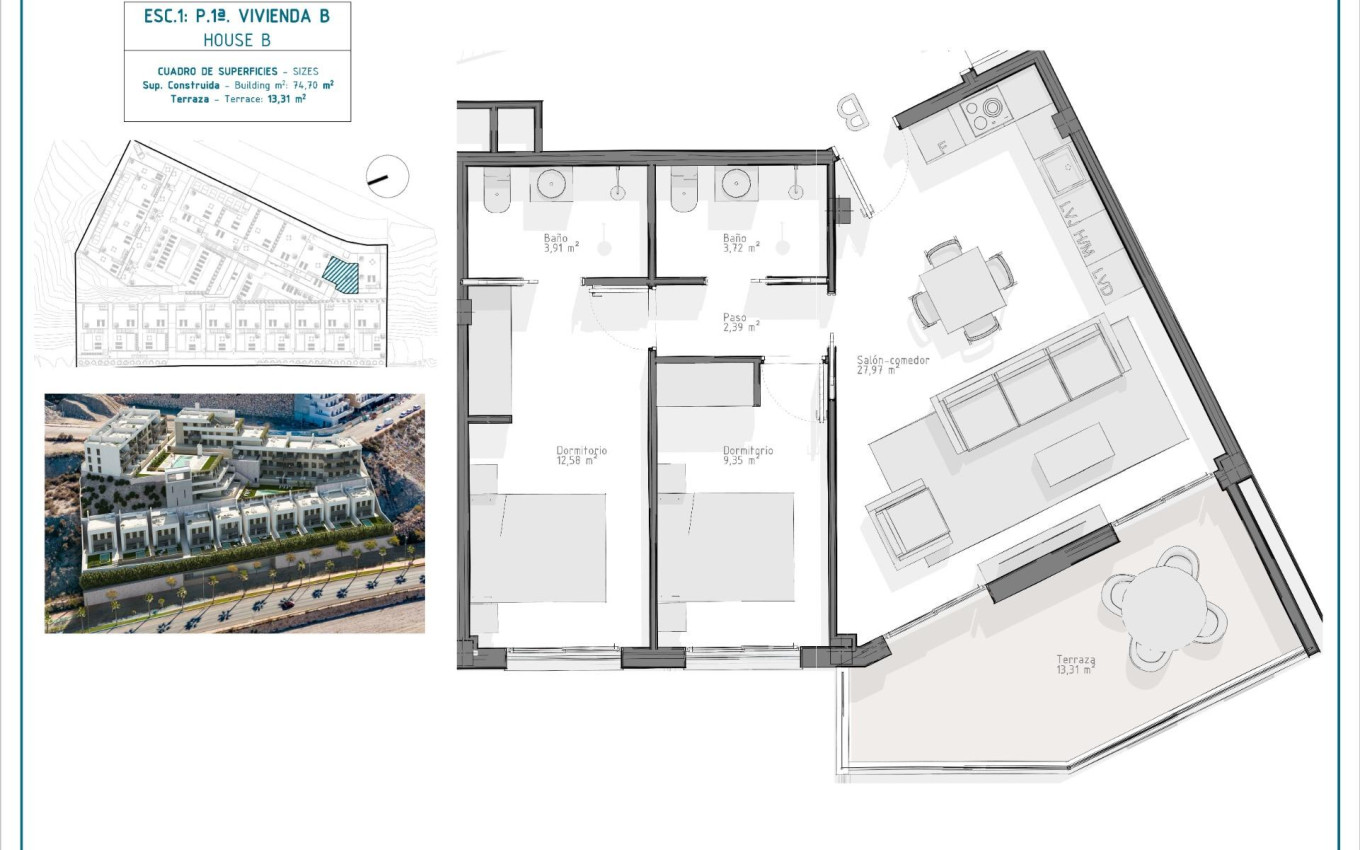 Nouvelle construction - Appartement - Águilas - Playa del Hornillo