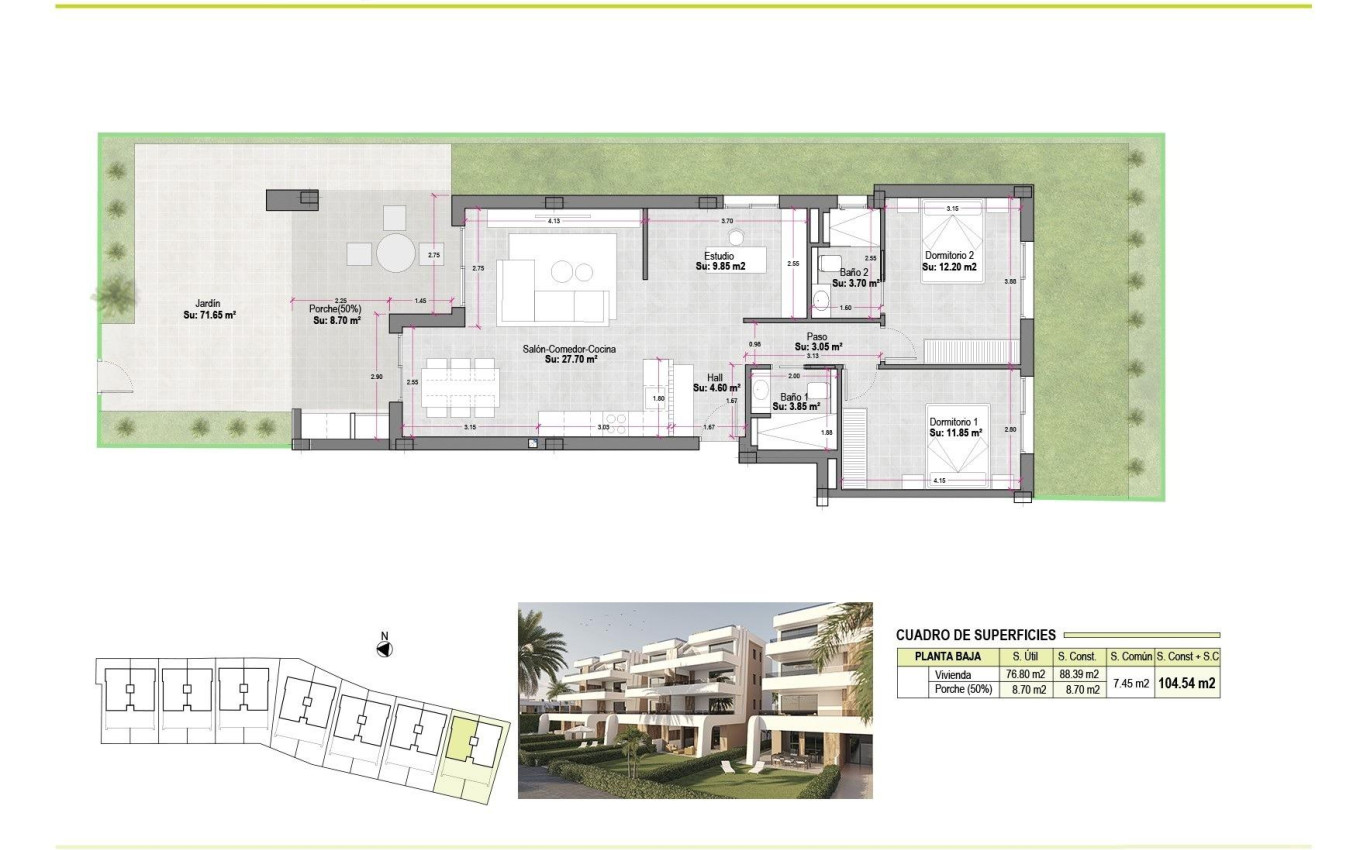 Nouvelle construction - Appartement - Alhama de Murcia - Condado de Alhama