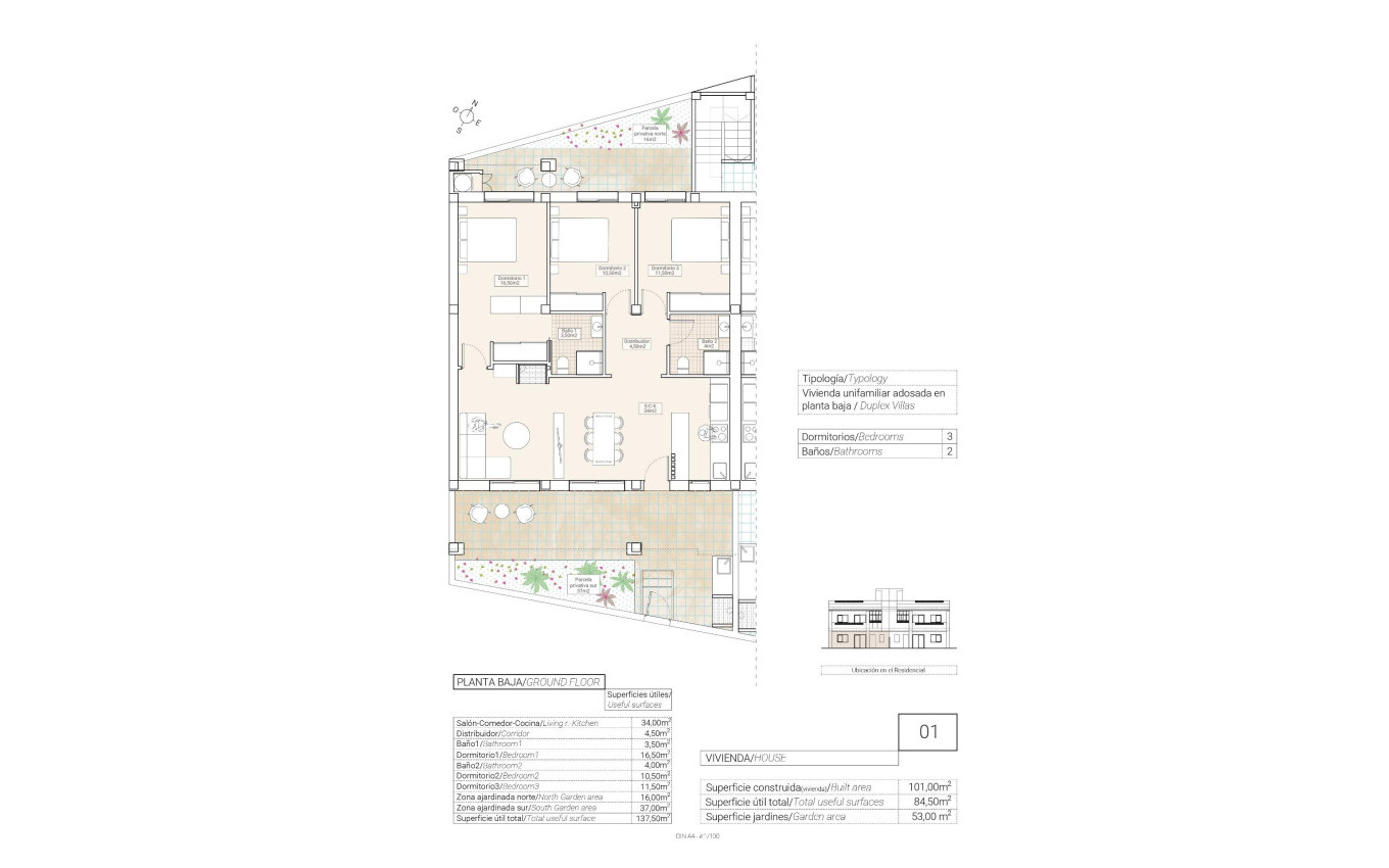 Nouvelle construction - Appartement - Hondón de las Nieves - El Salero