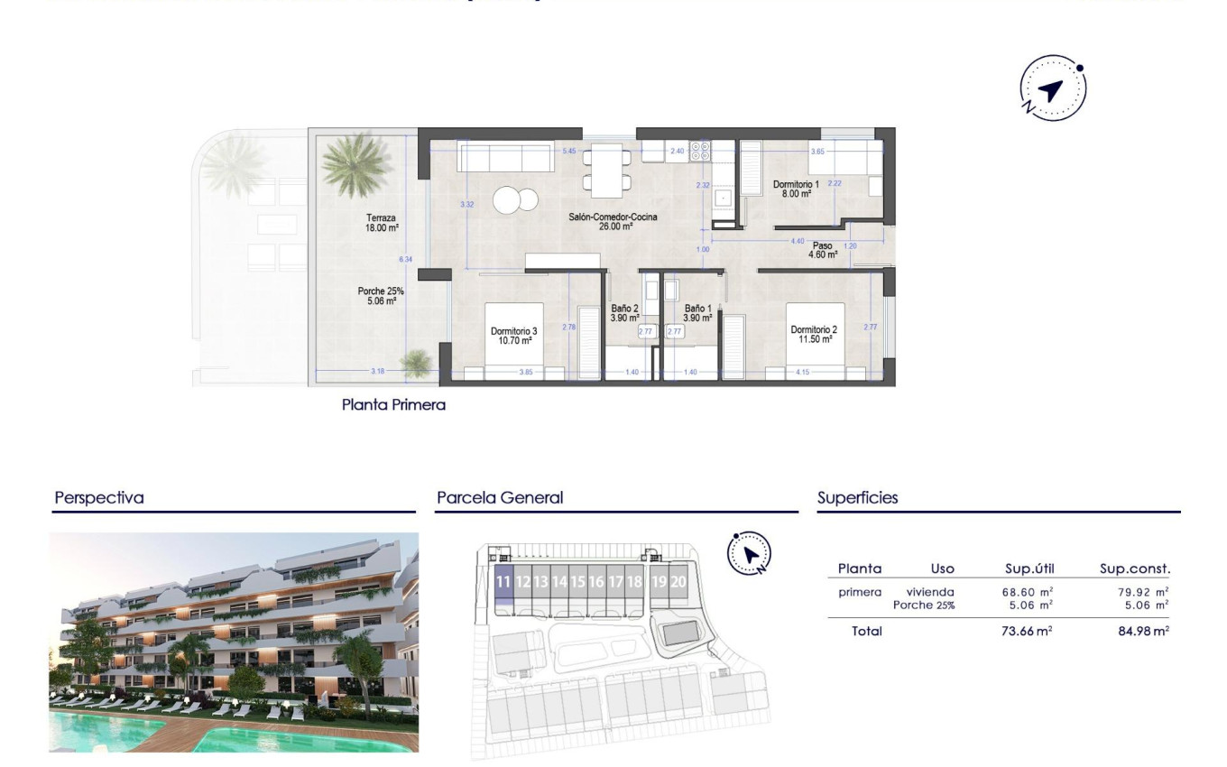 Nouvelle construction - Appartement - San Javier - Santiago de la Ribera