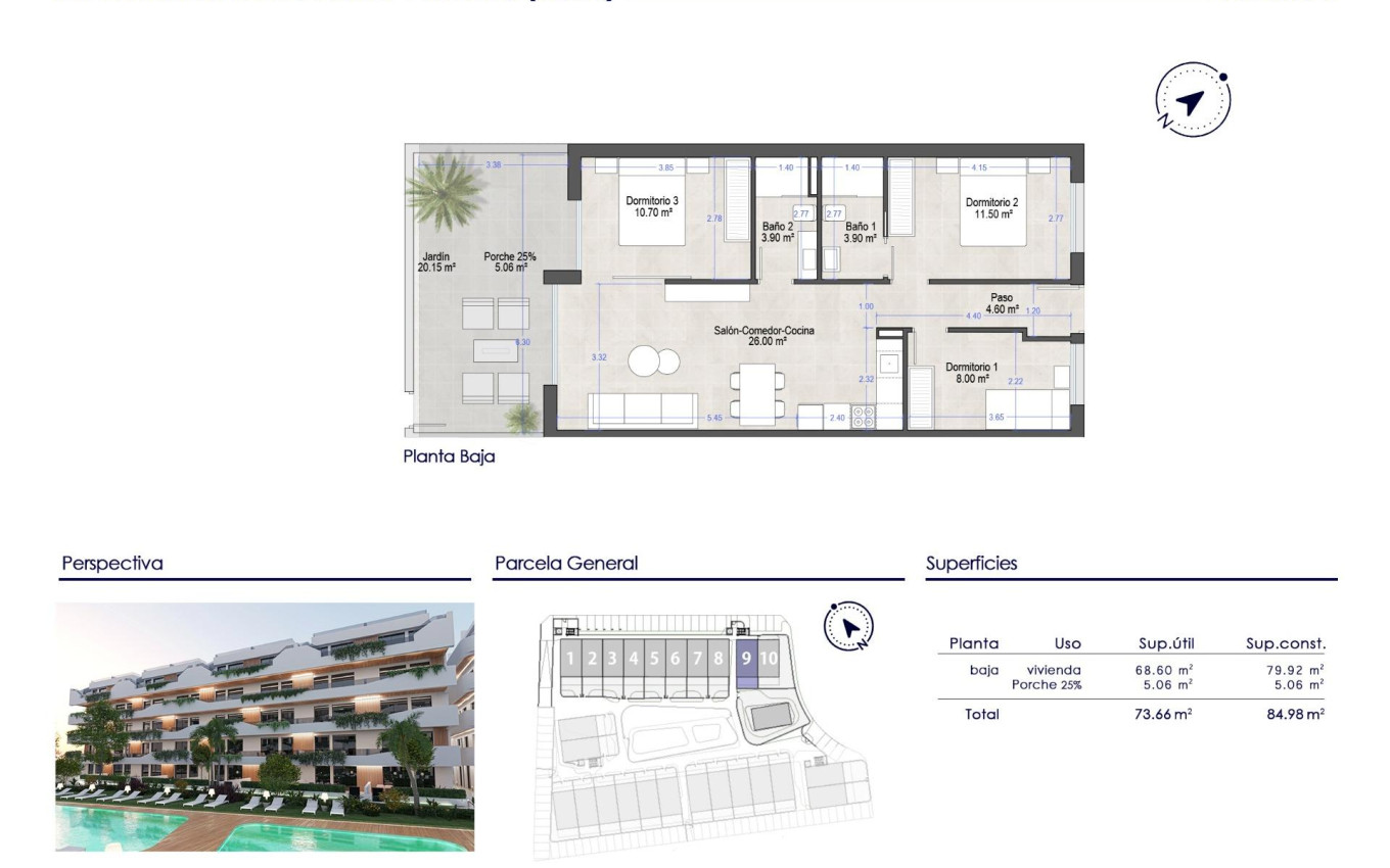 Nouvelle construction - Appartement - San Javier - Santiago de la Ribera