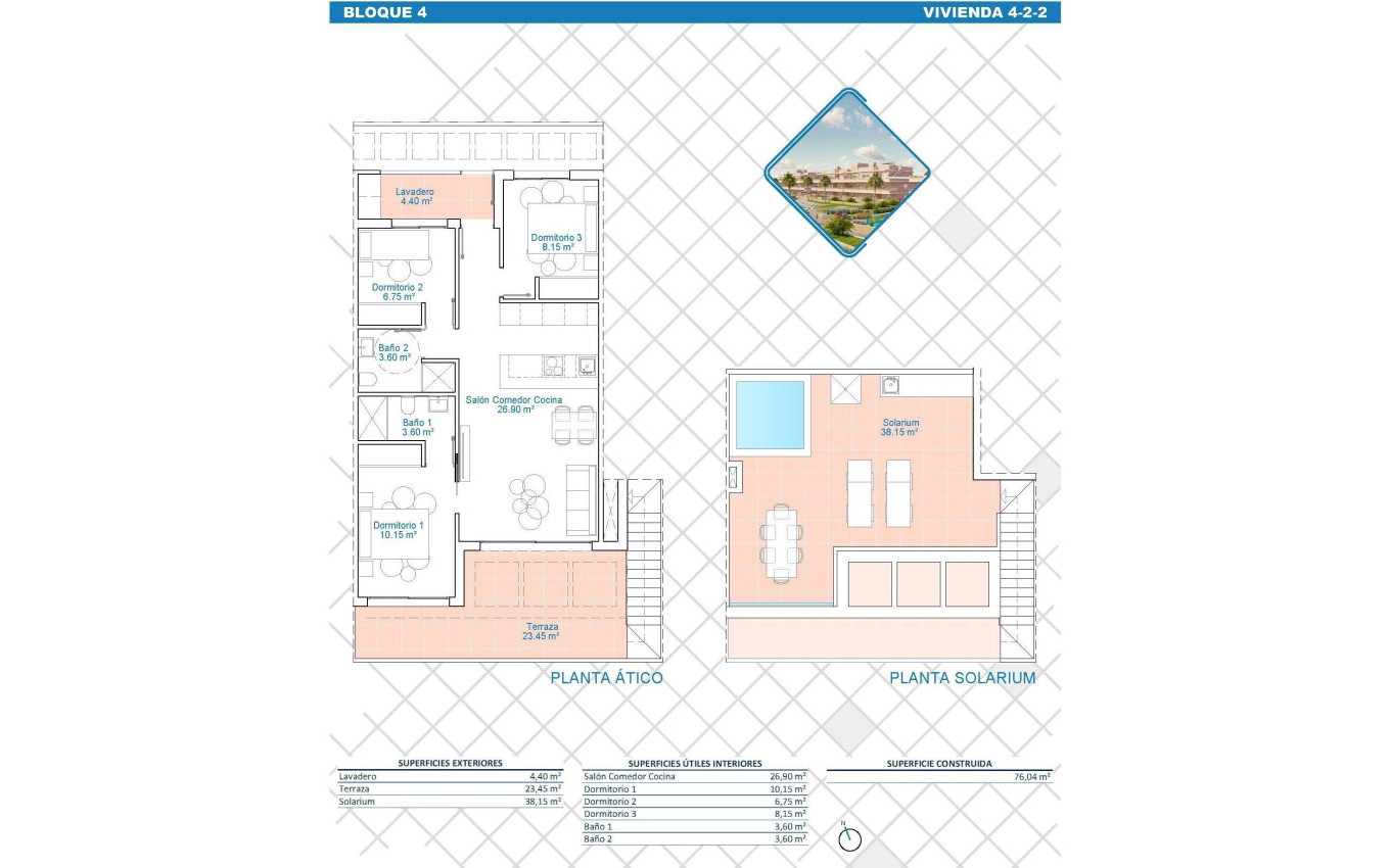 Nouvelle construction - Penthouse - Pilar de la Horadada - Lo Monte