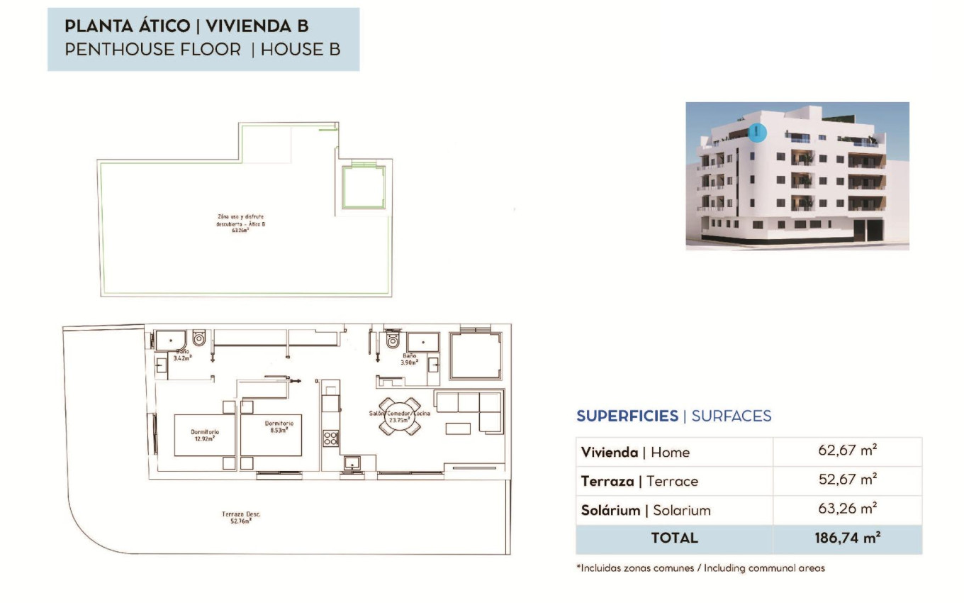 Nouvelle construction - Penthouse - Torrevieja - pueblo