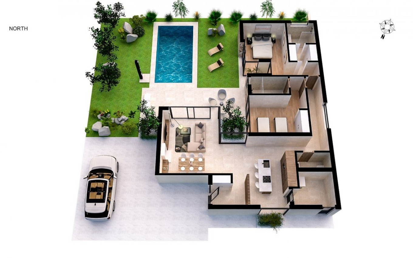 Nouvelle construction - Villa - BAÑOS Y MENDIGO - Altaona Golf