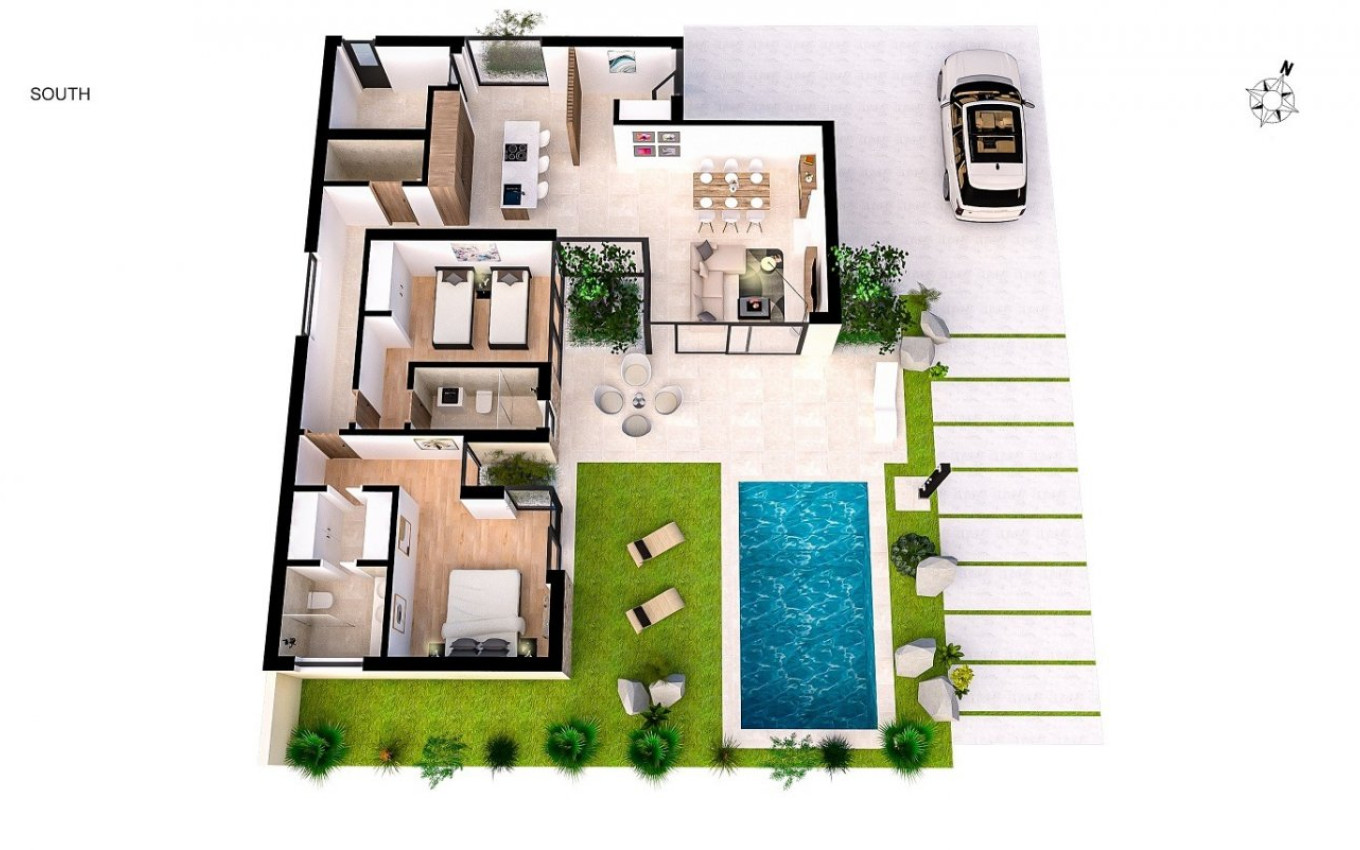 Nouvelle construction - Villa - BAÑOS Y MENDIGO - Altaona Golf
