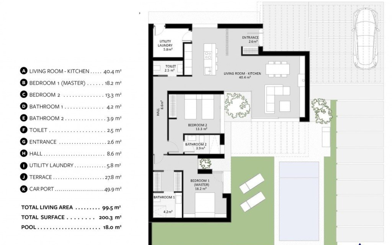 Nouvelle construction - Villa - BAÑOS Y MENDIGO - Altaona Golf