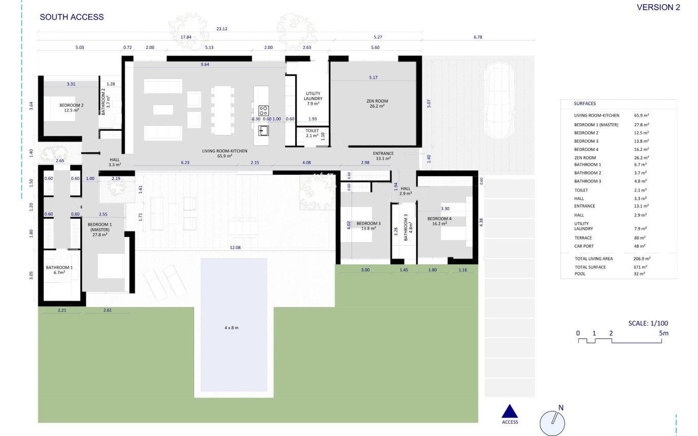 Nouvelle construction - Villa - BAÑOS Y MENDIGO - Altaona Golf