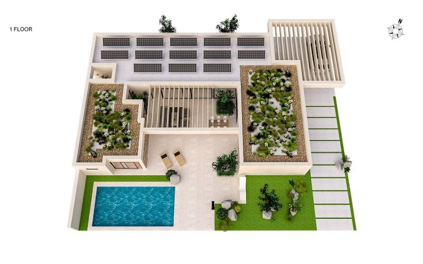 Nouvelle construction - Villa - BAÑOS Y MENDIGO - Altaona Golf