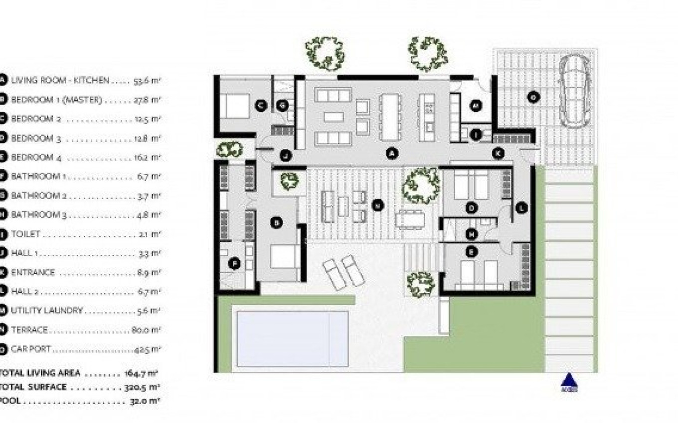 Nouvelle construction - Villa - BAÑOS Y MENDIGO - Altaona Golf
