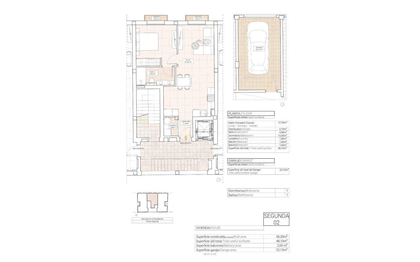 Obra Nueva - Apartamento - Hondón de las Nieves - Pueblo