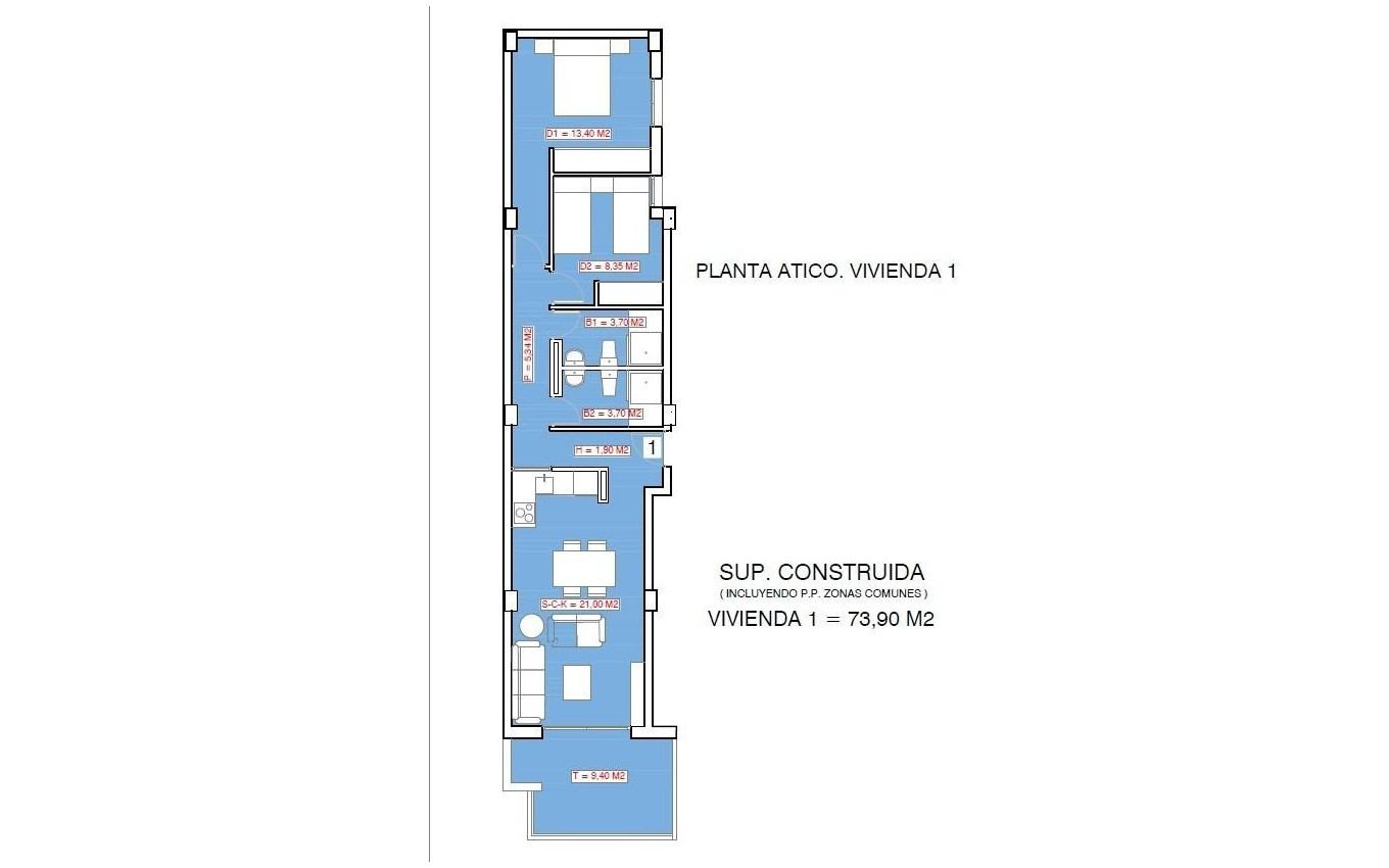 Obra Nueva - Atico - Torrevieja - Playa El Acequión