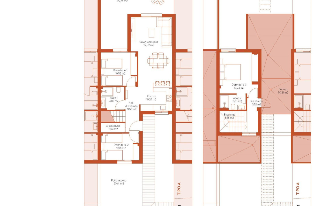 Obra Nueva - Town House - BAÑOS Y MENDIGO - Altaona Golf