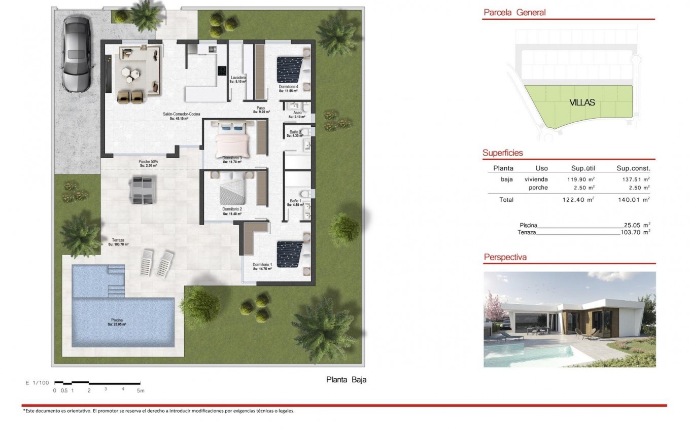 Obra Nueva - Villa - BAÑOS Y MENDIGO - Altaona golf and country village