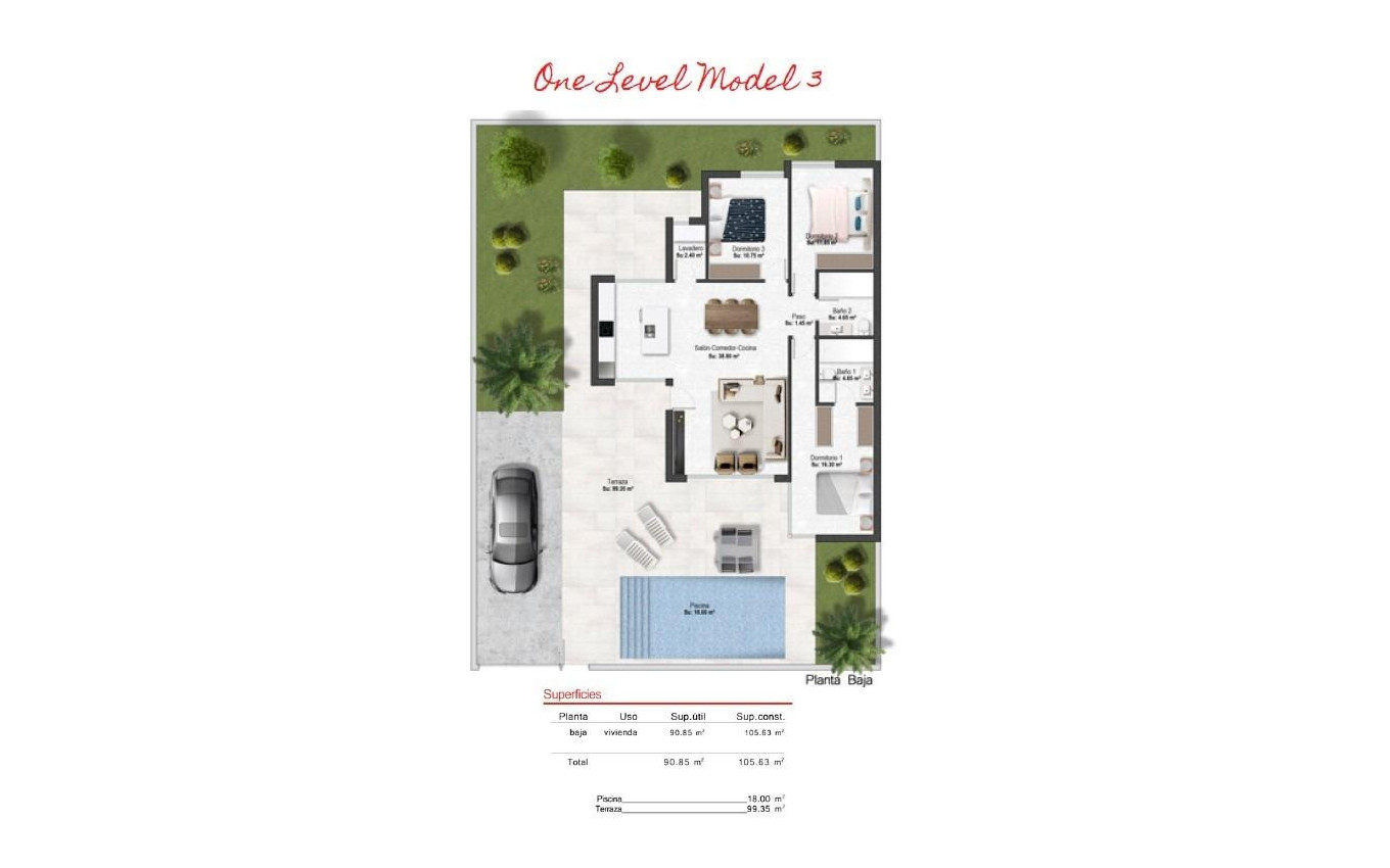 Obra Nueva - Villa - BAÑOS Y MENDIGO - Altaona Golf