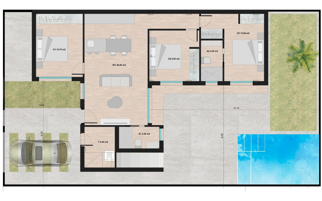 Obra Nueva - Villa - Torre Pacheco - Roldán